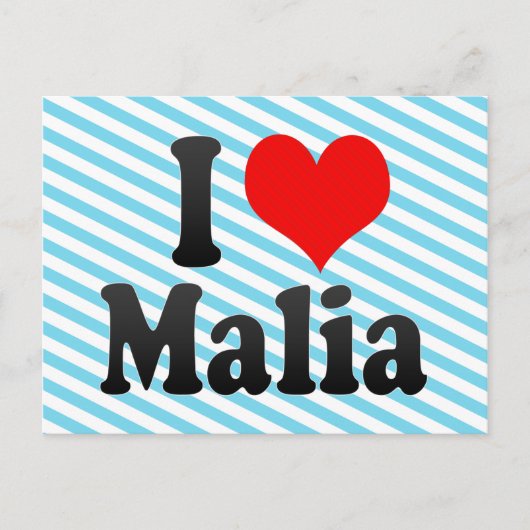 Ik hou van Malia Briefkaart (Voorkant)