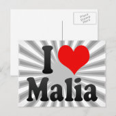 Ik hou van Malia Briefkaart (Voorkant / Achterkant)
