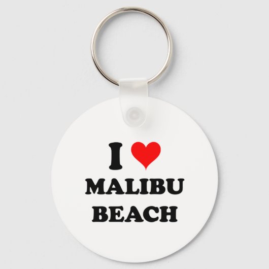 Ik hou van Malibu Beach California Sleutelhanger (Voorkant)