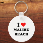 Ik hou van Malibu Beach California Sleutelhanger (Voorkant)