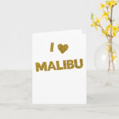 Ik hou van Malibu Sticker Kaart (Gele Bloem)
