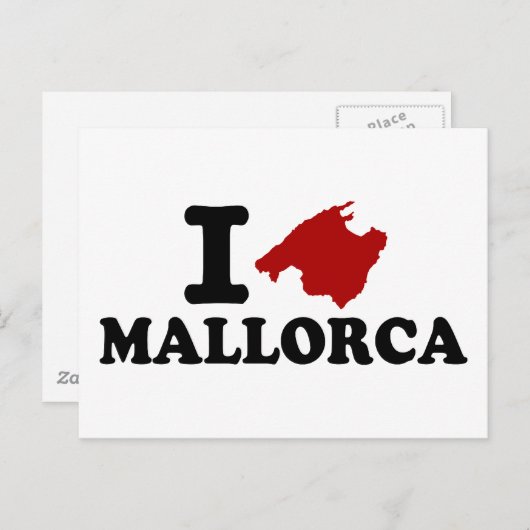 Ik hou van Mallorca Briefkaart (Voorkant / Achterkant)