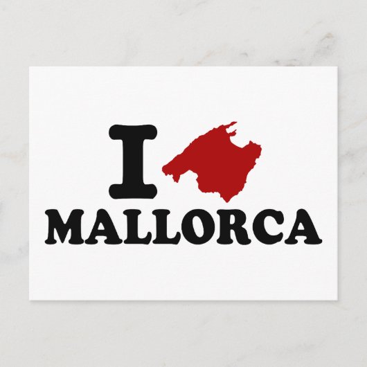 Ik hou van Mallorca Briefkaart (Voorkant)