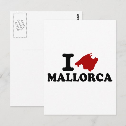 Ik hou van Mallorca Briefkaart (Voorkant / Achterkant)