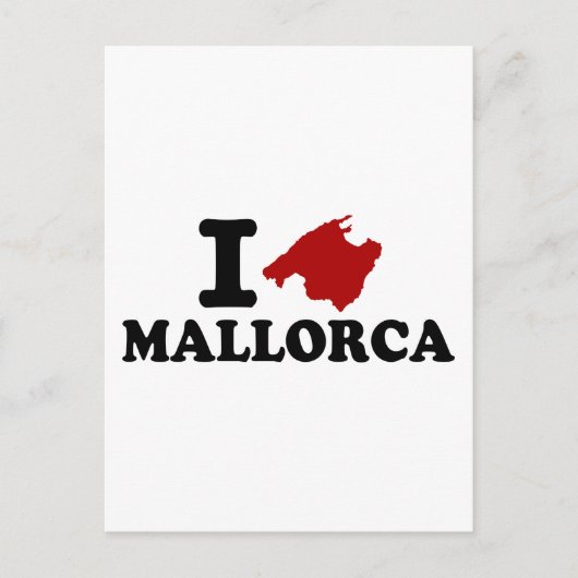 Ik hou van Mallorca Briefkaart (Voorkant)