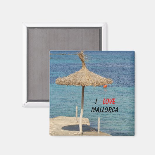 Ik hou van Mallorca - Souvenir Magnet (Voorkant / Achterkant)