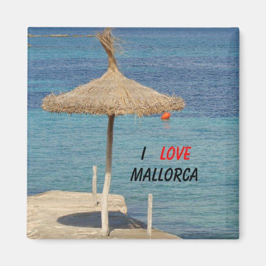 Ik hou van Mallorca - Souvenir Magnet (Voorkant)