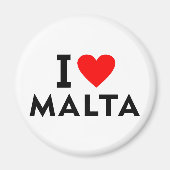 Ik hou van Malta als hartslagtoerisme Magneet (Voorkant)