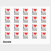 Ik hou van Maltese honden Vierkante Sticker (Vel)