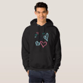 Ik hou van mam Essential Heart Hoodie (Voorkant volledig)
