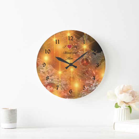 Ik hou van mam, gouden kerst, grote klok (Huis)