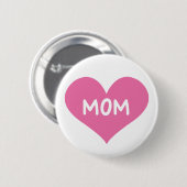 Ik hou van mam Pink Badge Pin Button (Voorkant /achterkant)