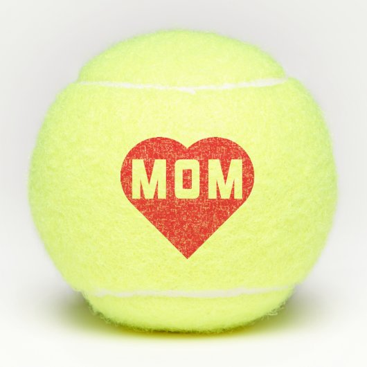 Ik hou van mam Red Heart Tennisballen (Voorkant)