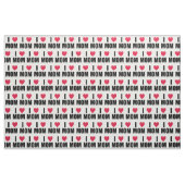 Ik hou van mam - Rood hart - Zwarte tekst Stof (Yard (91,4 cm))