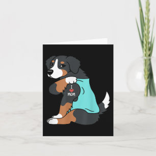Ik hou van mam Tattoo Bernese Mountain Dog Funny M Kaart