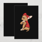 Ik hou van mam Tattoo Funny Chihuahua Dog die een Bedankkaart (Voorkant / Achterkant)