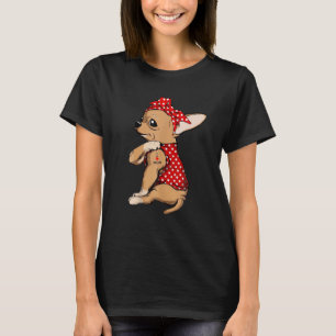 Ik hou van mam Tattoo Funny Chihuahua Dog die verd T-shirt