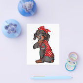 Ik hou van mam Tattoo Funny Dachshund Dog die een  Flyer (Enkel)