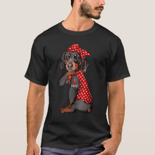 Ik hou van mam Tattoo Funny Dachshund Dog die een T-shirt