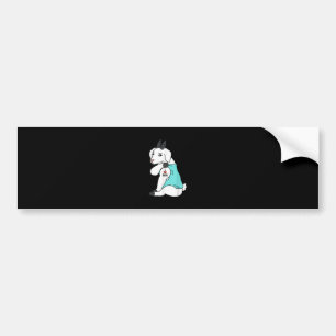 Ik hou van mam Tattoo geit Funny Mors Day Pet Bumpersticker