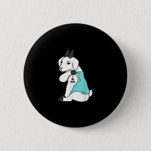 Ik hou van mam Tattoo geit Funny Mors Day Pet Ronde Button 5,7 Cm