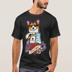 Ik hou van mam Tattoo... ik ben dol op Corgi mama T-shirt