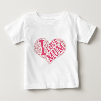Ik hou van mama Baby T-Shirt Verticaal