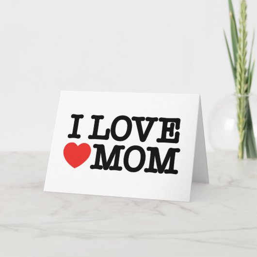 Ik hou van mama bedankkaart (Voorkant)
