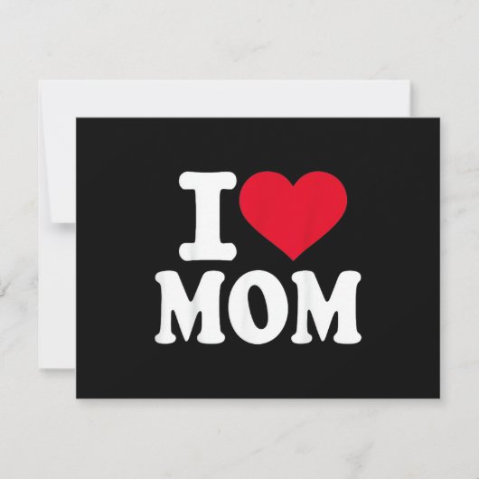 Ik hou van mama bedankkaart (Voorkant)