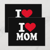 Ik hou van mama bedankkaart (Voorkant / Achterkant)