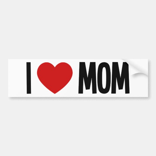 Ik hou van mama ❤️ bumpersticker (Voorkant)