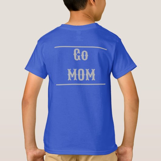 Ik hou van mama deep royal kinder jongen t-shirt (Achterkant)