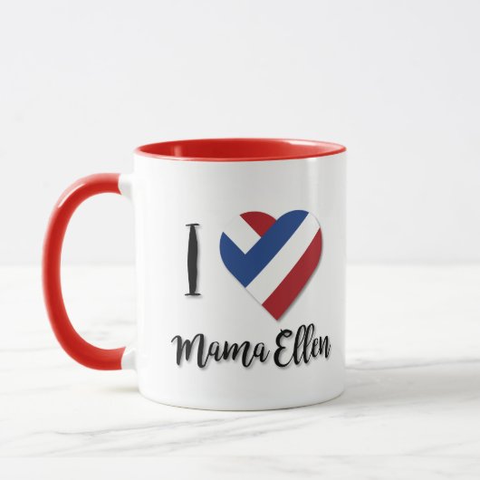 Ik hou van mama Ellen met Nederlandse vlag Mok (Links)