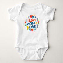 Ik hou van mama en papa (cadeau voor pasgeboren ba