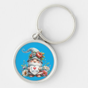Ik hou van mama Gnome Sleutelhanger