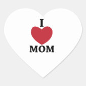 Ik hou van mama hart sticker (Voorkant)