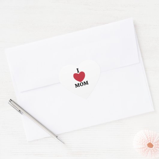 Ik hou van mama hart sticker (Envelop)