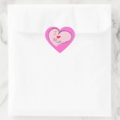 Ik hou van mama hart sticker (Tas)