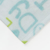 Ik hou van mama, ik hou van papa fleece deken (Hoek)