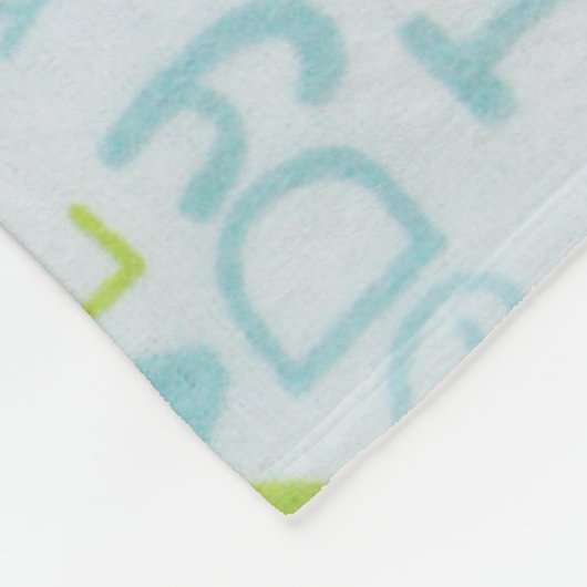 Ik hou van mama, ik hou van papa fleece deken (Hoek)