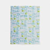 Ik hou van mama, ik hou van papa fleece deken (Voorkant)