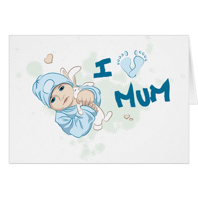 Ik hou van mama - jongen (Voorkant Horizontaal)