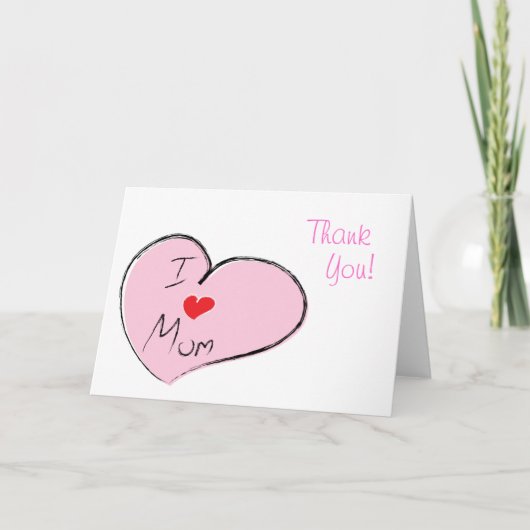 Ik hou van mama kaart (Voorkant)
