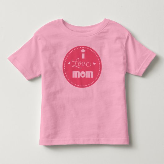 Ik hou van mama kinder shirts (Voorkant)