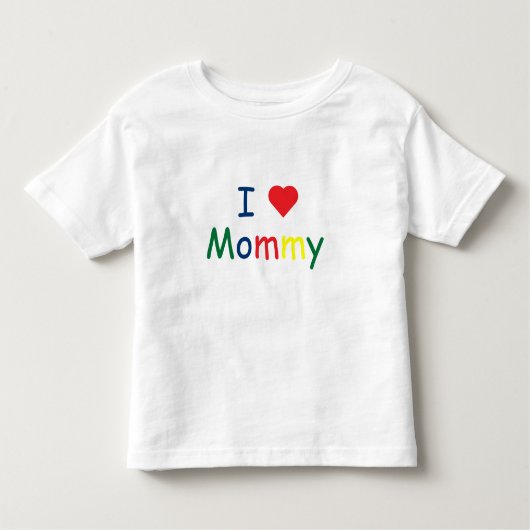 Ik hou van mama kinder shirts (Voorkant)