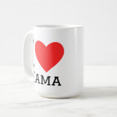 Ik hou van mama koffiemok (Voorkant links)