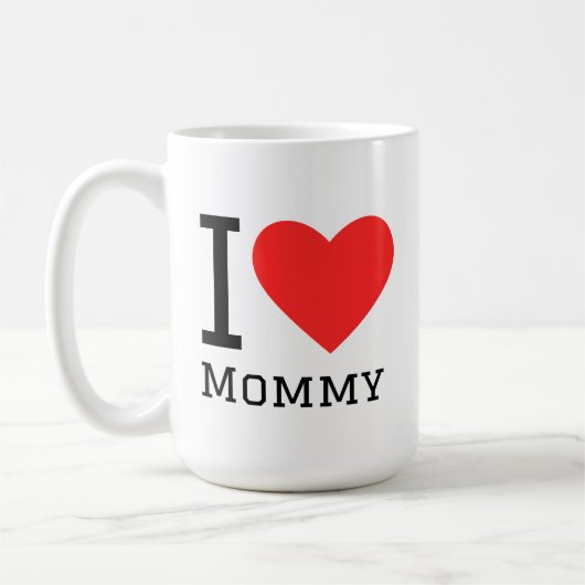 Ik hou van mama koffiemok (Links)