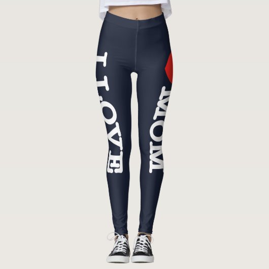 Ik hou van mama leggings (Voorkant)