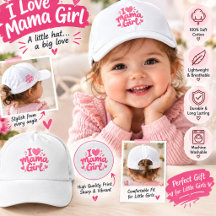 Ik hou van mama meisje roze baby meisje hoed – Sch