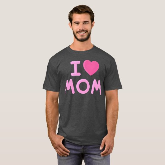 Ik hou van mama Moederdag  T-shirt (Voorkant volledig)